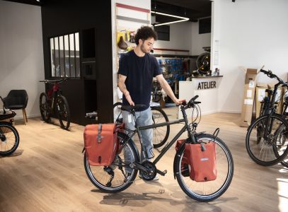 Intérieur magasin de vélos Montreuil